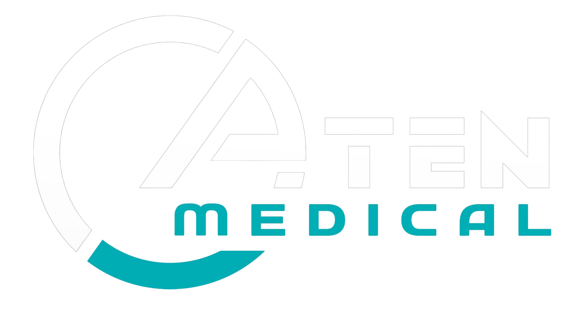 LOGO aten medical blanc et bleu